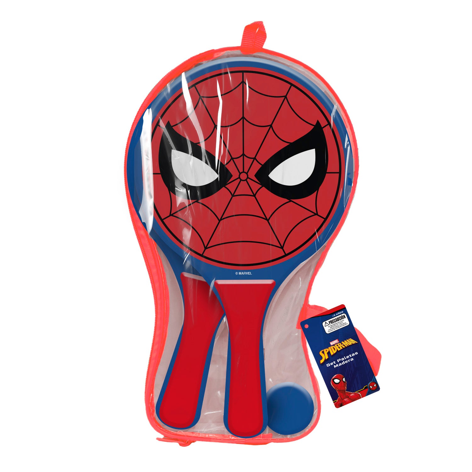 Set Paletas De Madera con Bolso Spiderman